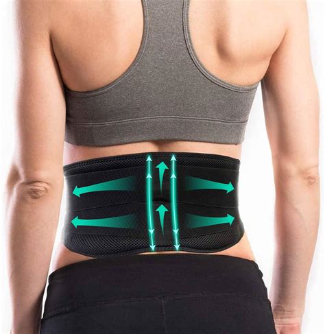 Allyflex Sports® Lightweight Back Brace For Men And Women Under Uniform Dual Medical