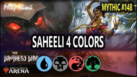 Saheeli 4 Colors The Brothers War Standard Gameplay Mtg Arena