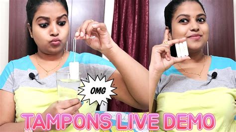 Must Watch This Before Using Tampons ️ ️live Demo Using Tampon Dos