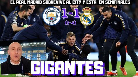 Un Real Madrid Indestructible Elimina Al Manchester City Champions