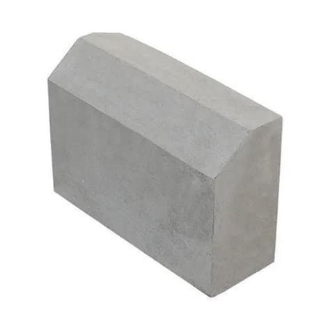 X X Inches Mm Thick Matte Finished Concrete Kerb Stone Solid