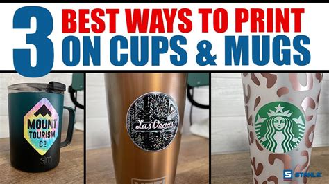 Best Ways To Print On Cups And Mugs Without Extra Equipment Youtube