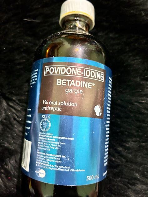 Betadine Gargle 500ml Health Nutrition Medical Supplies Tools On