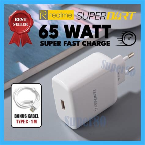 Jual Realme Adaptor 65W Superdart Original Fast Charging Charger Super ...