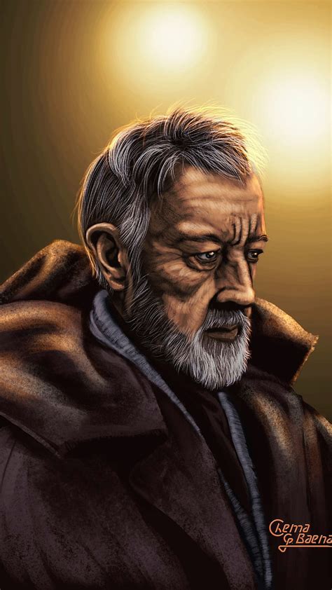 Obi Wan Kenobi Digital Art Portrait Hd Phone Wallpaper Pxfuel