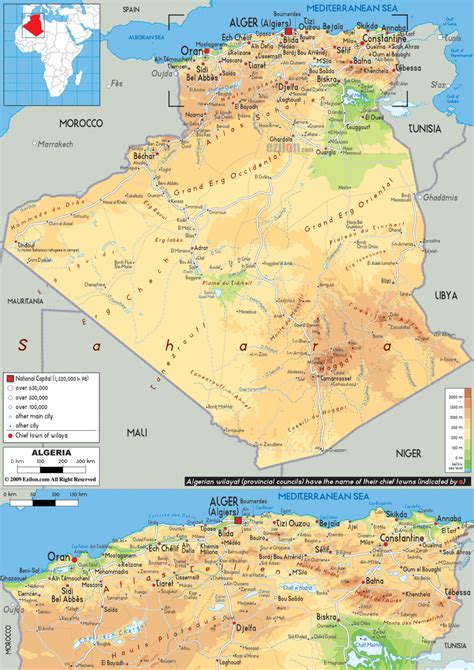 Bản đồ Algeria Địa Ốc Thông Thái