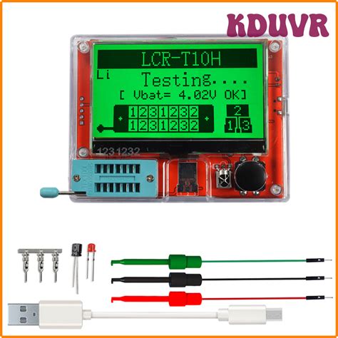 KDUVR LCR T10H TFT LCD Display Multimeter Transistor Tester Diode