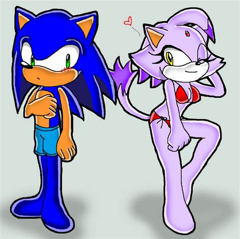 Sonic And Blaze Ready For The Beach By Kaik0 Sama On Deviantart