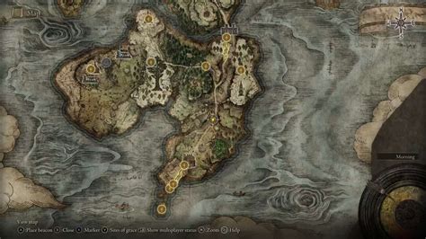 Elden Ring Weeping Peninsula Map Fragment Location Hold To Reset