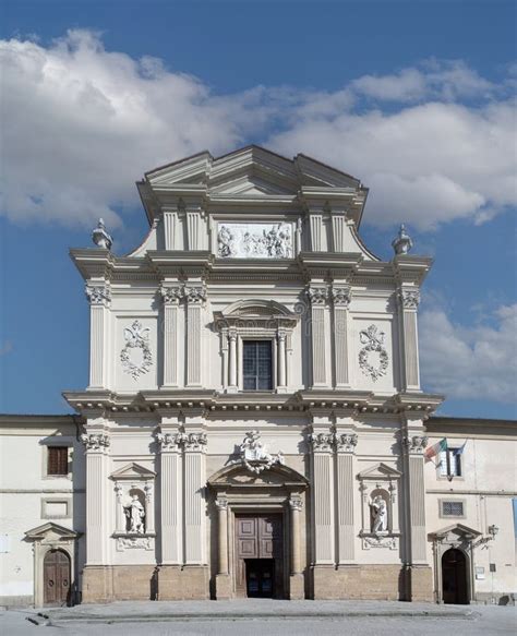 Facade of the Church of San Marco in Florence Stock Photo - Image of ...