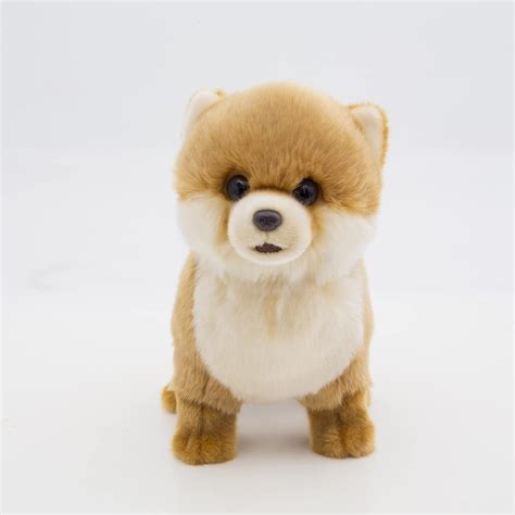 CU MATE 12 Pomeranian Simulation Peluche Chien Peluches réalistes