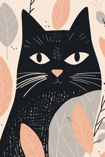 Un Lindo Gato Dibujado A Mano Ilustraci N Vectorial En Estilo Doodle