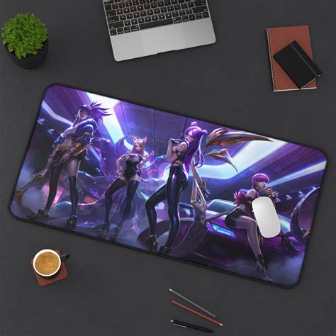 League Of Legends Kda Desk Mat Ahri Mousepad Kali Mousepad