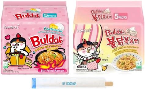 Amazon Samyang Buldak Hot Spicy Chicken Ramen Noodle Korean Stir Fried Ramen Carbonara