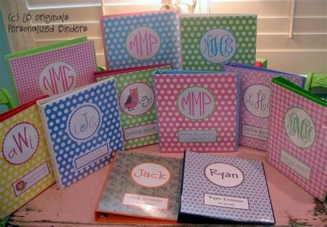 Items similar to Personalized Binders on Etsy