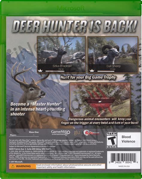 Deer Hunter Reloaded Xbox One On Xbox One Game