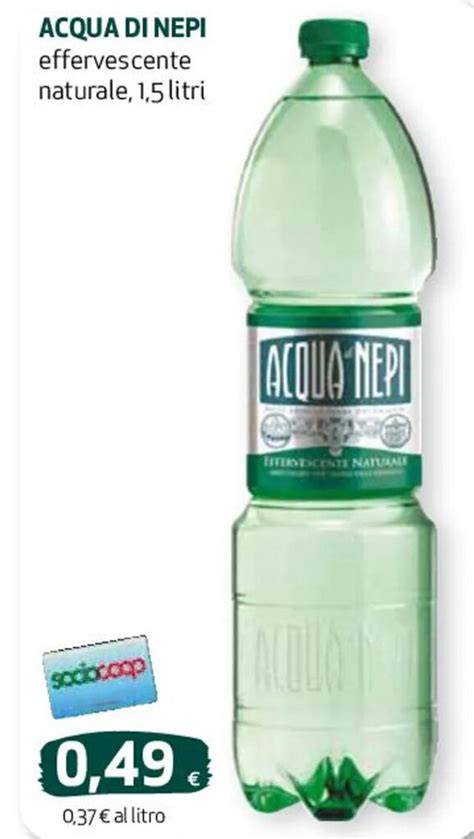 Acqua Di Nepi Effervescente Naturale Litri Offerta Di Coop