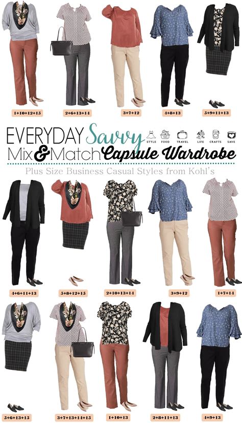 Plus Size Fall Outfits From Kohls Mini Capsule Everyday Savvy