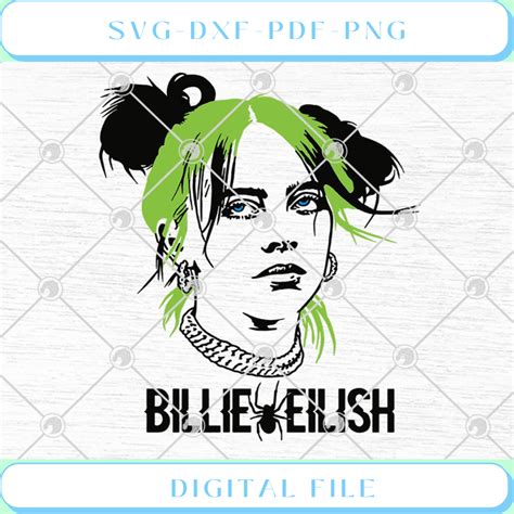 Billie Eilish Spider SVG PNG EPS DXF Cricut File Silhouette Inspire