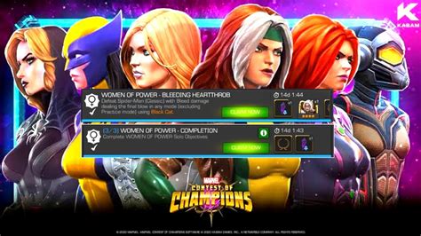 Women Of Power👩👩1004 Special Objectives Completion Mcoc Gameplay In Hindi Youtube