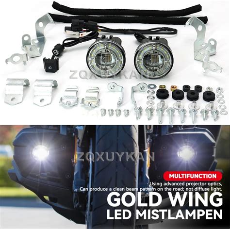 Motorcycle Led Driving Fog Light Gl1800 Led Fog Lamp Strobe Foglights For Honda Goldwing 1800