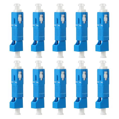 10 Pack Single Mode 9 125um Sc Upc Male To Lc Upc Female Hybrid Optical Fiber Adapter Connector