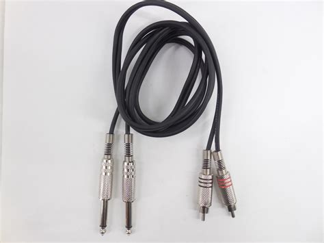 Кабель переходник 2x RCA to 2x TRS