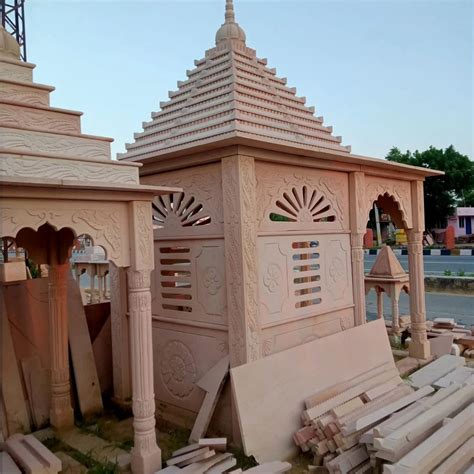 Inch Red Sandstone Temple At Rs Sandstone Temple In Dausa Id