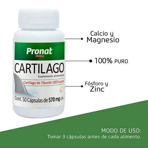 Suplemento Alimenticio Pronat Cart Lago De Tibur N C Psulas Coppel