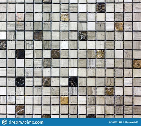 Tiles Wall Black And White Mosaic Of Squares Stock Image Image Of