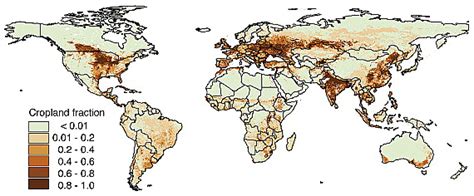 Geographic Distribution Of Major Crops Across The World Leff 2004