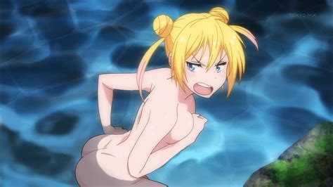 Kirisaki Chitoge Nisekoi Female Anime Screenshot Nude Filter Third Party Edit Ass Bath
