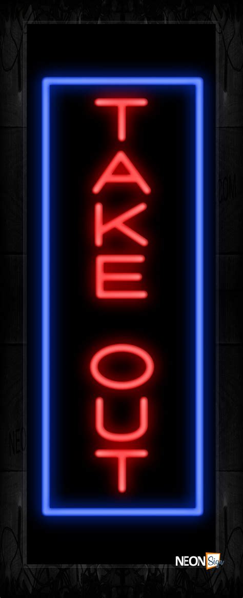 Take Out / Take Away Neon Signs | NeonSign.com