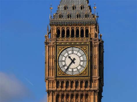 Extreme Close Up Of The Clock Face Of Big Ben, London Stock Image ...