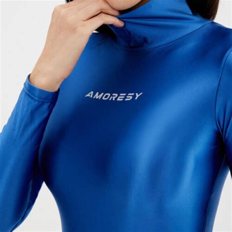 Amoresy Womens Sexy Smooth One Piece Swimwear High Cut Long Sleeve Bathing Suit Ebay