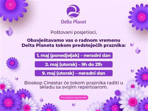 Radno Vrijeme Delta Planeta Tokom Praznika Delta Planet Banja Luka