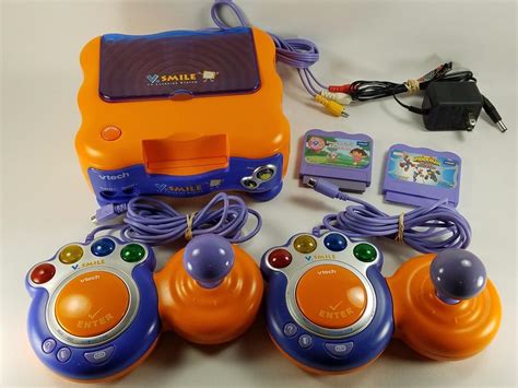 Vtech V.SMILE Preschool TV Learning System Bundle! 2 Games LOT Clean ...