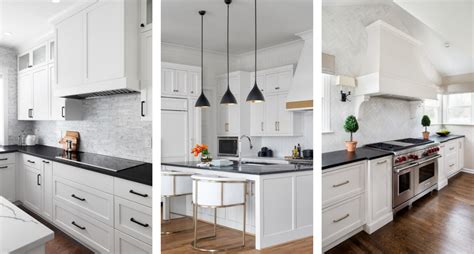 30+ White Cabinets Black Countertops Kitchen Ideas - Nikki's Plate