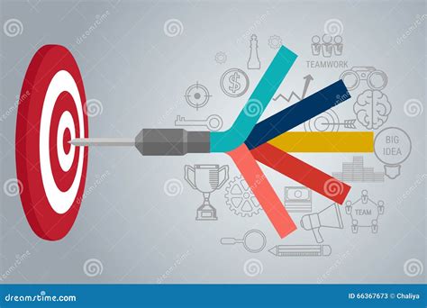 Business Target Concept Infographic. Goal Setting. Smart Goal. Stock ...