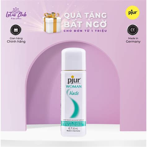 Gel bôi trơn gốc nước pjur WOMAN Nude ml Shopee Việt Nam