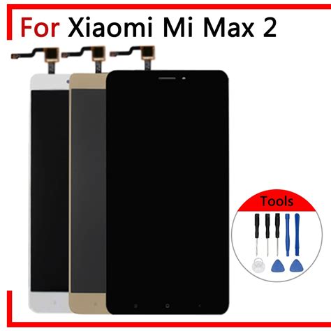 Xiao mi mi max 2 max2 lcd 디스플레이 터치 스크린 디지타이저 어셈블리 xiao mi mi max2 6 44