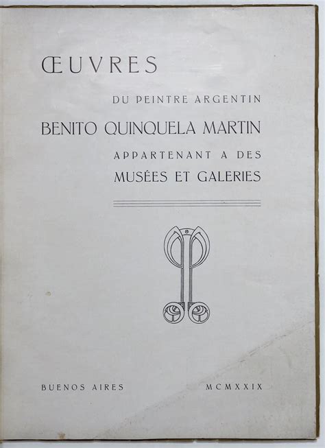 Oeuvres Du Peintre Argentin Benito Quinquela Martin Appartenant A Des