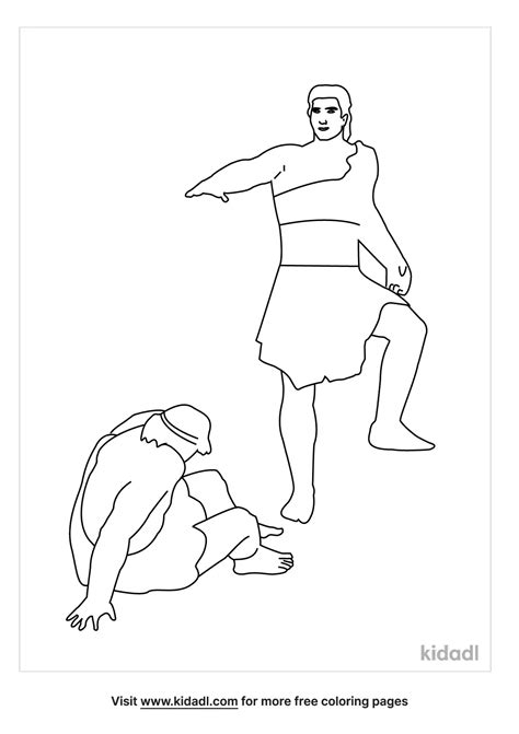 Free Nephi Fighting With Brothers Coloring Page Coloring Page