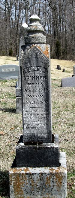 William A Skinner M Morial Find A Grave