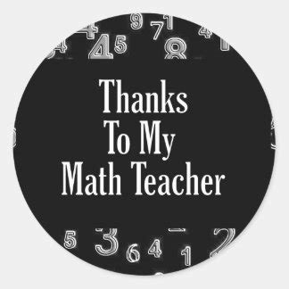 Thank You Math Teacher Gifts on Zazzle