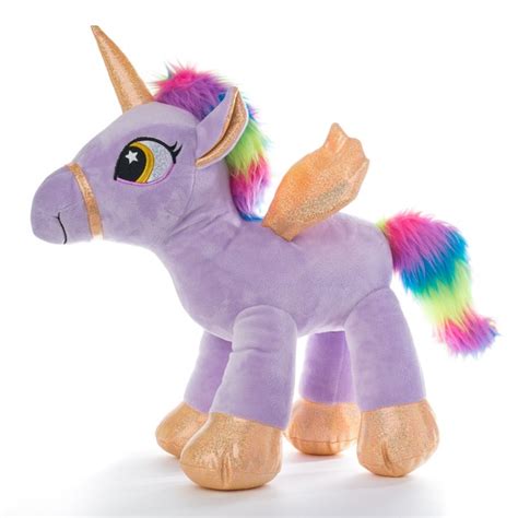 Magic Sparkle Unicorn Plush Toy For Girls Purple Pink Magic Tanga