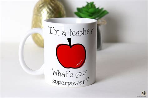 I M A Teacher Whats Your Super Power Mug School Etsy