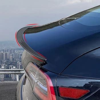 Typestar Dry Carbon Fiber Spoiler For Tesla Model Y Buy Carbon