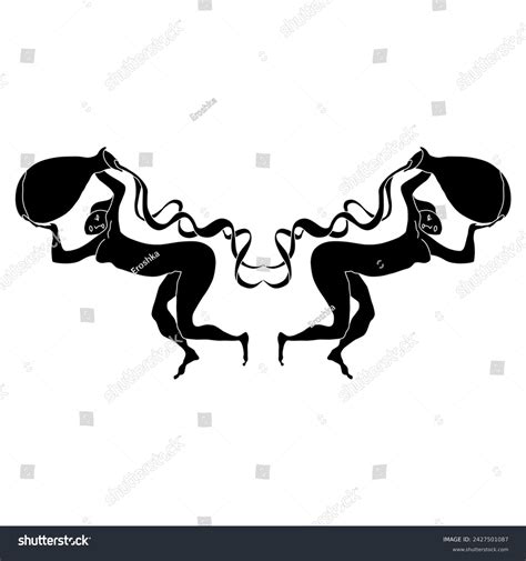 Two Naked Girls Stock Vectors And Vector Art Shutterstock