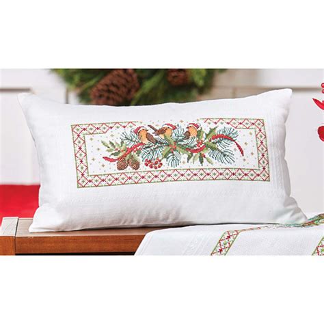 Craftways Santa Birds Table Runner Counted Cross Stitch Kit